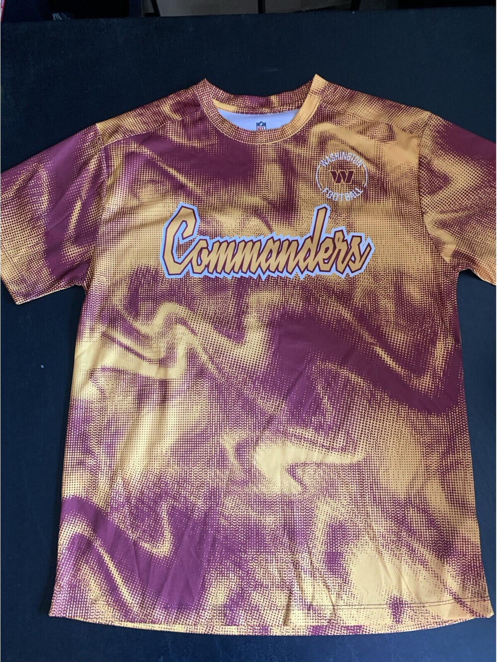 Washington Commanders NFL Youth Tee Shirt L-G 14/16 Burgundy Gold NWT